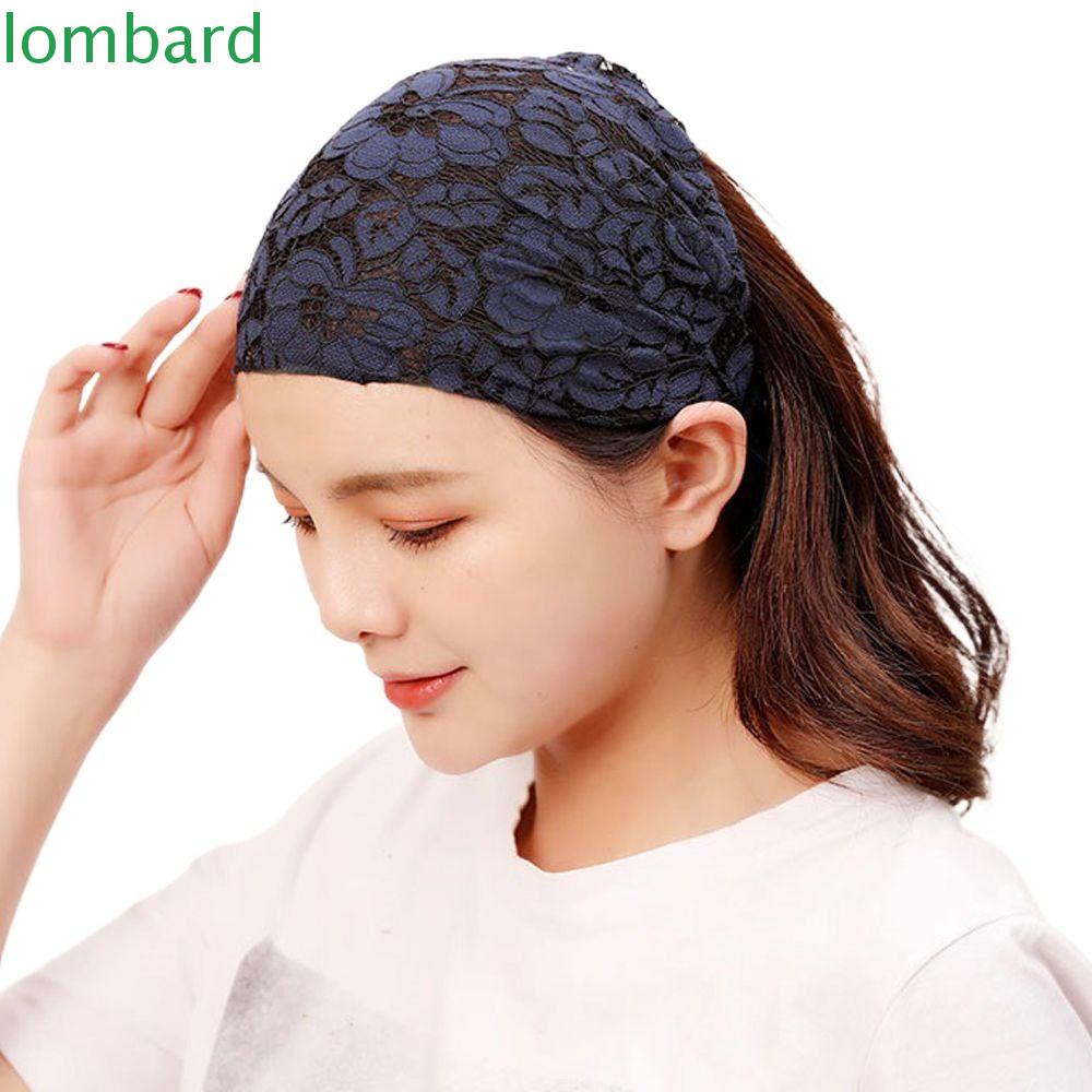 LOMBARD Băng Đô Cài Tóc Phối Ren Phong Cách Vintage Đơn Giản Cho Nữ