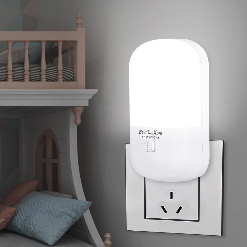 Đèn Ngủ LED 3W Tiết Kiệm Năng Lượng Phích Cắm EU Hai Màu Mới