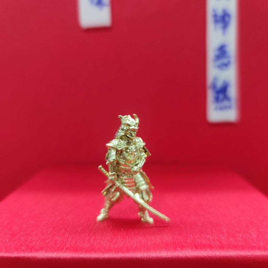 Mô Hình Dao Cạo Samurai Ronin Bằng Đồng Nguyên Chất Thủ Công Để Bàn Trang Trí