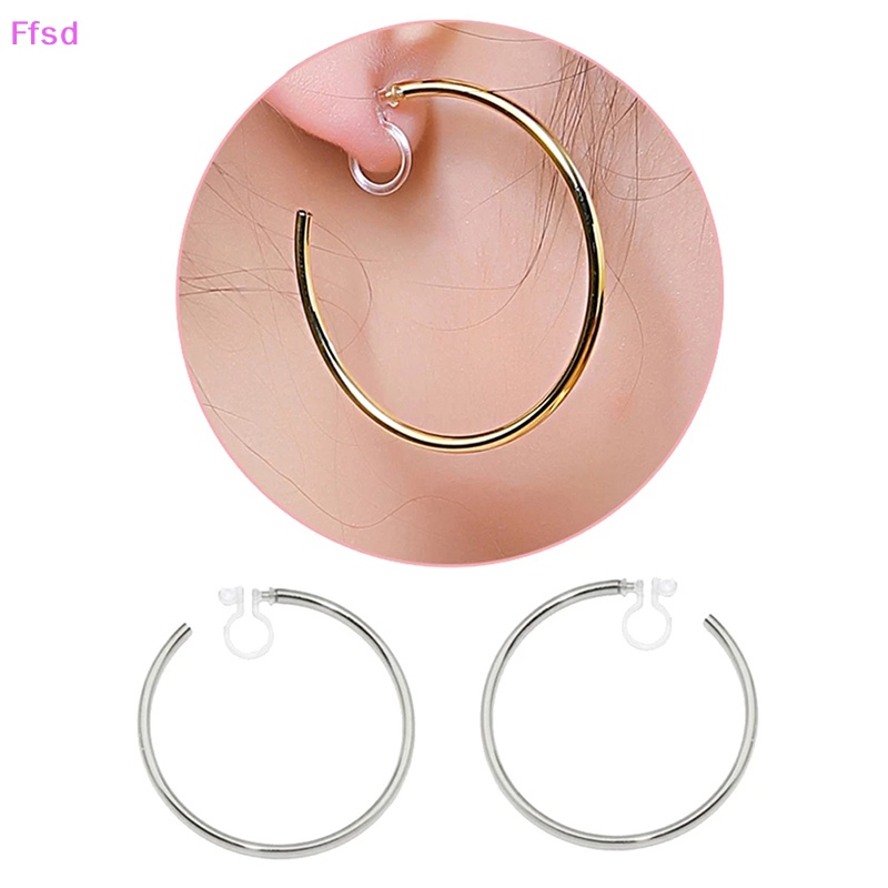 {Ffsd} Kẹp Chuyển Đổi Bông Tai Vô Hình Cho Trang Sức Không Xỏ Lỗ * Bán Chạy