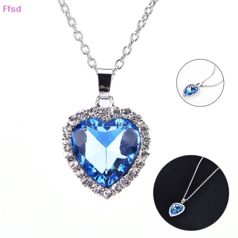 Vòng cổ Mặt Hình Trái Tim Đính Đá Pha Lê Thời Trang Cho Nữ