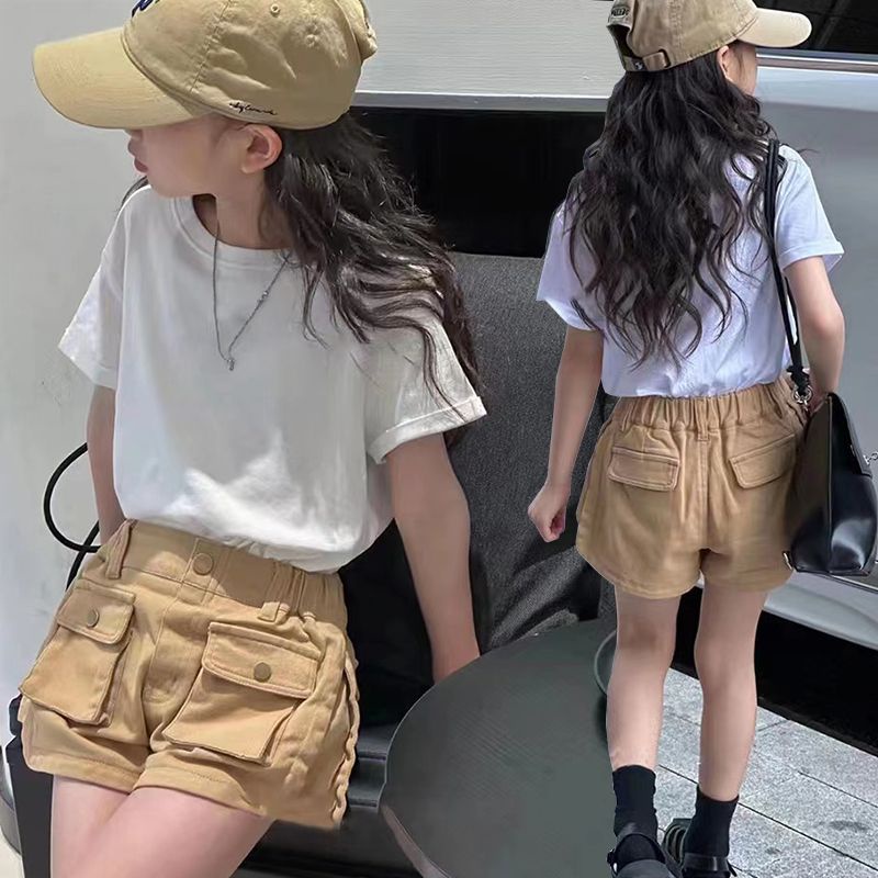 Quần Short Denim Dáng Rộng Màu Sắc Đơn Giản Phong Cách Hàn Quốc Trẻ Trung