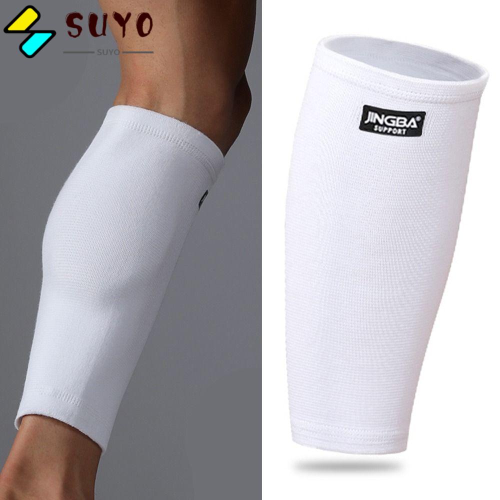 SUYO Găng Tay Dệt Kim Co Giãn Màu Trắng Giảm Xóc Khi Chơi Thể Thao