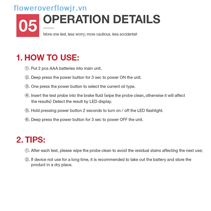 Dụng Cụ Kiểm Tra Dầu Phanh Xe Hơi Có Đèn LED Hiển Thị Chấm / DOT4 / DOT5.1