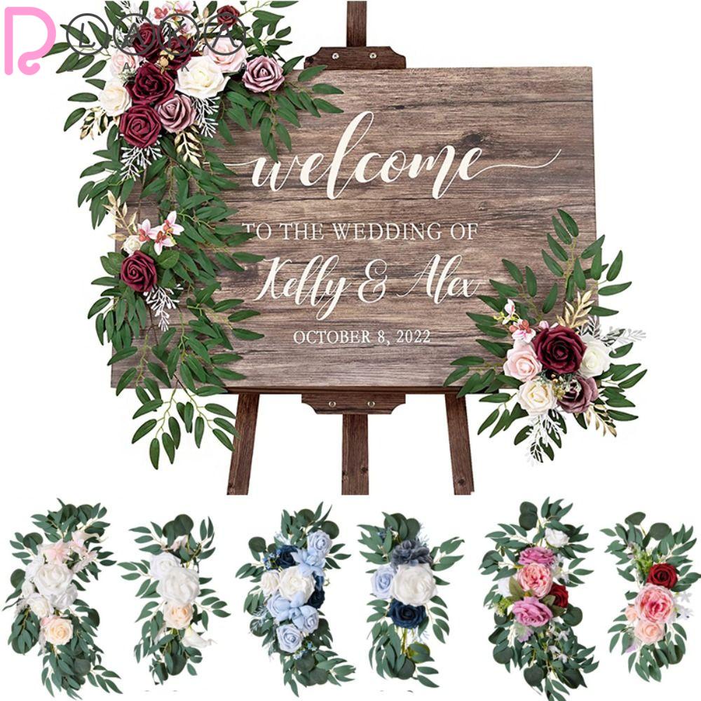 LAKAMIER Vòng Hoa Khuynh Diệp Nhân Tạo Dùng Trang Trí Tiệc Cưới