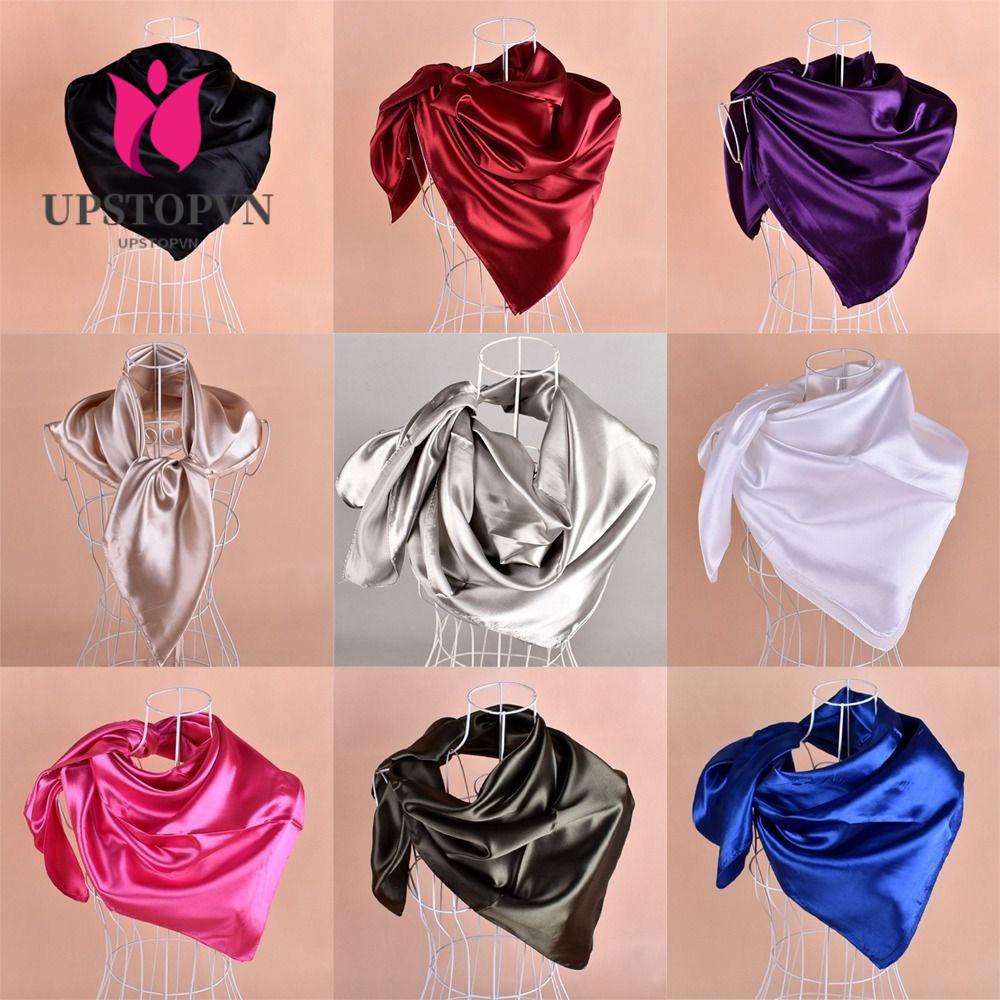 UPSTOPVN Mũ Trùm Đầu Bằng Lụa Satin 90 * 90cm Cho Nữ