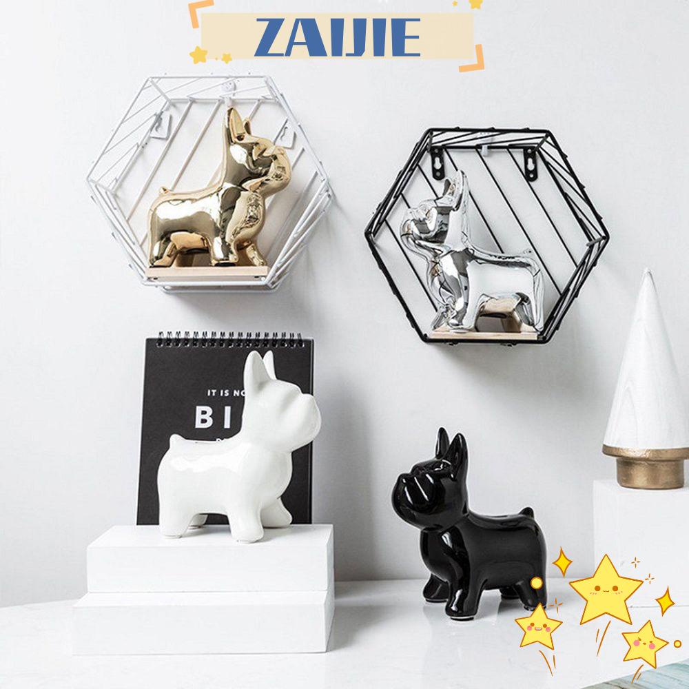 ZAIJIE24 Ống Heo Tiết Kiệm Để Bàn Trang Trí Phòng Khách Hình Chó Bull