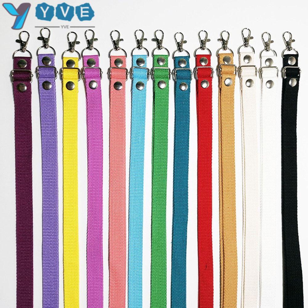 YVE Dây Đeo Túi Xách / Đeo Chéo 130cm Bằng Vải Canvas Đính Đinh Tán Dễ Điều Chỉnh Thời Trang Cho Nữ