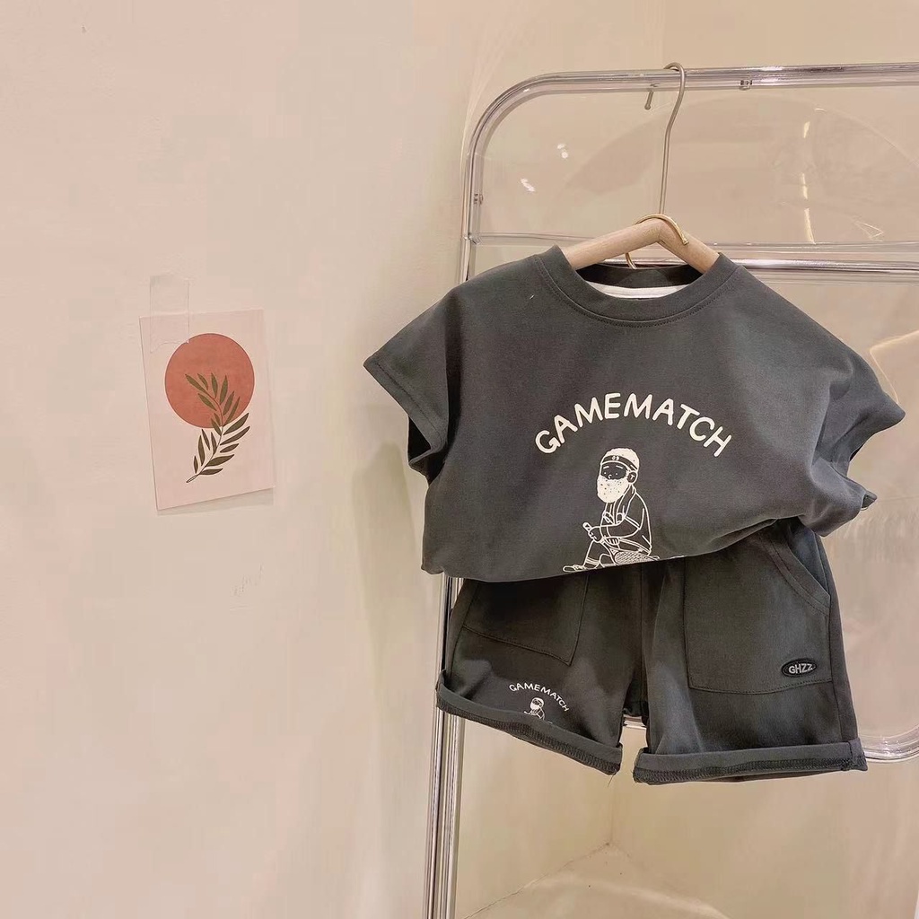 Set Đồ Thể Thao Thiết Kế Mới Năng Động Thời Trang Mùa Hè Dành Cho Bé Trai