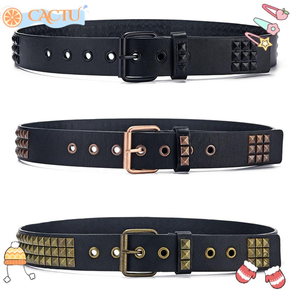 CACTU Thắt Lưng Khóa Hợp Kim Phong Cách Punk