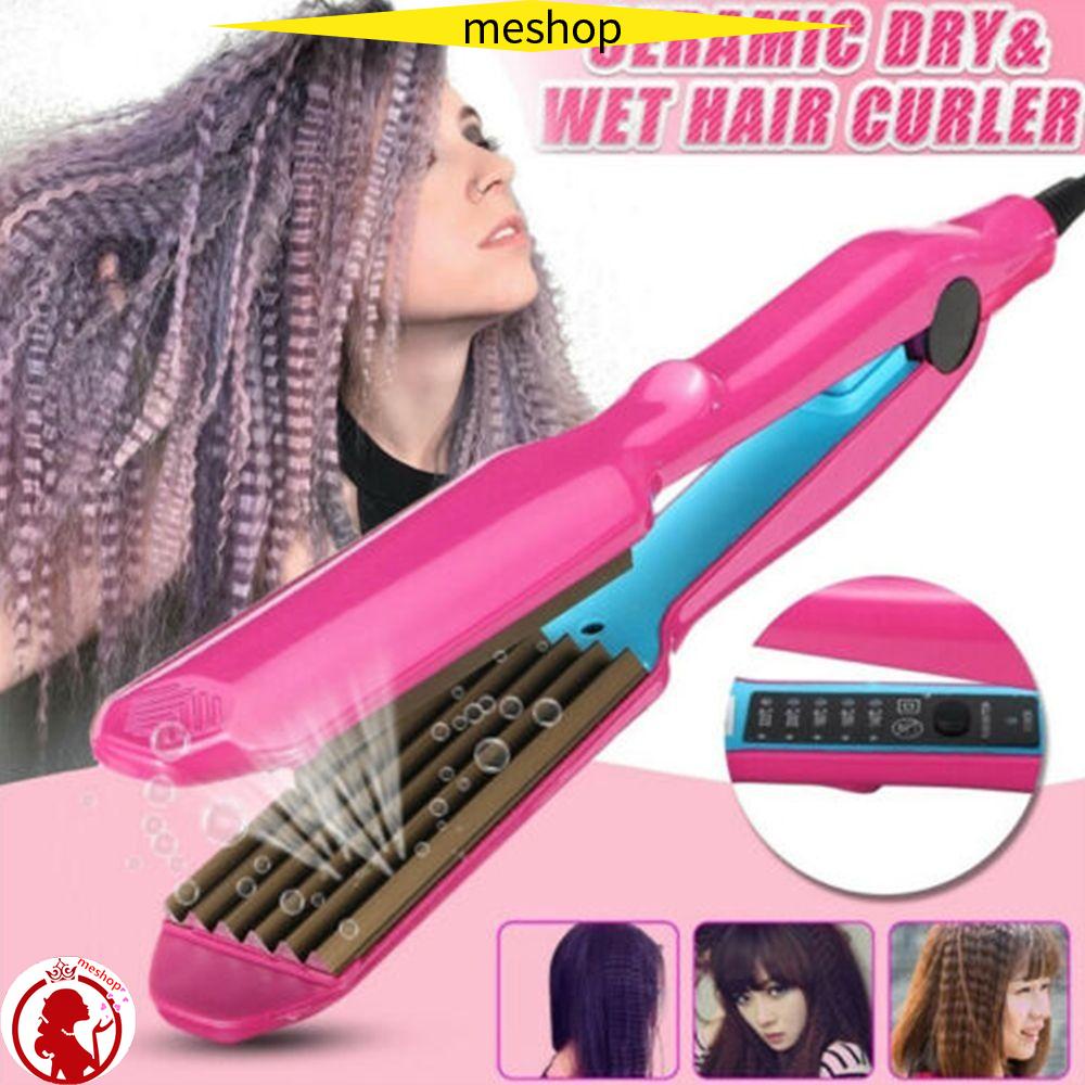 ME Máy Duỗi / Uốn Tóc Bằng Sứ Nhiệt Độ Tùy Chỉnh Tiện Dụng Cho Nữ