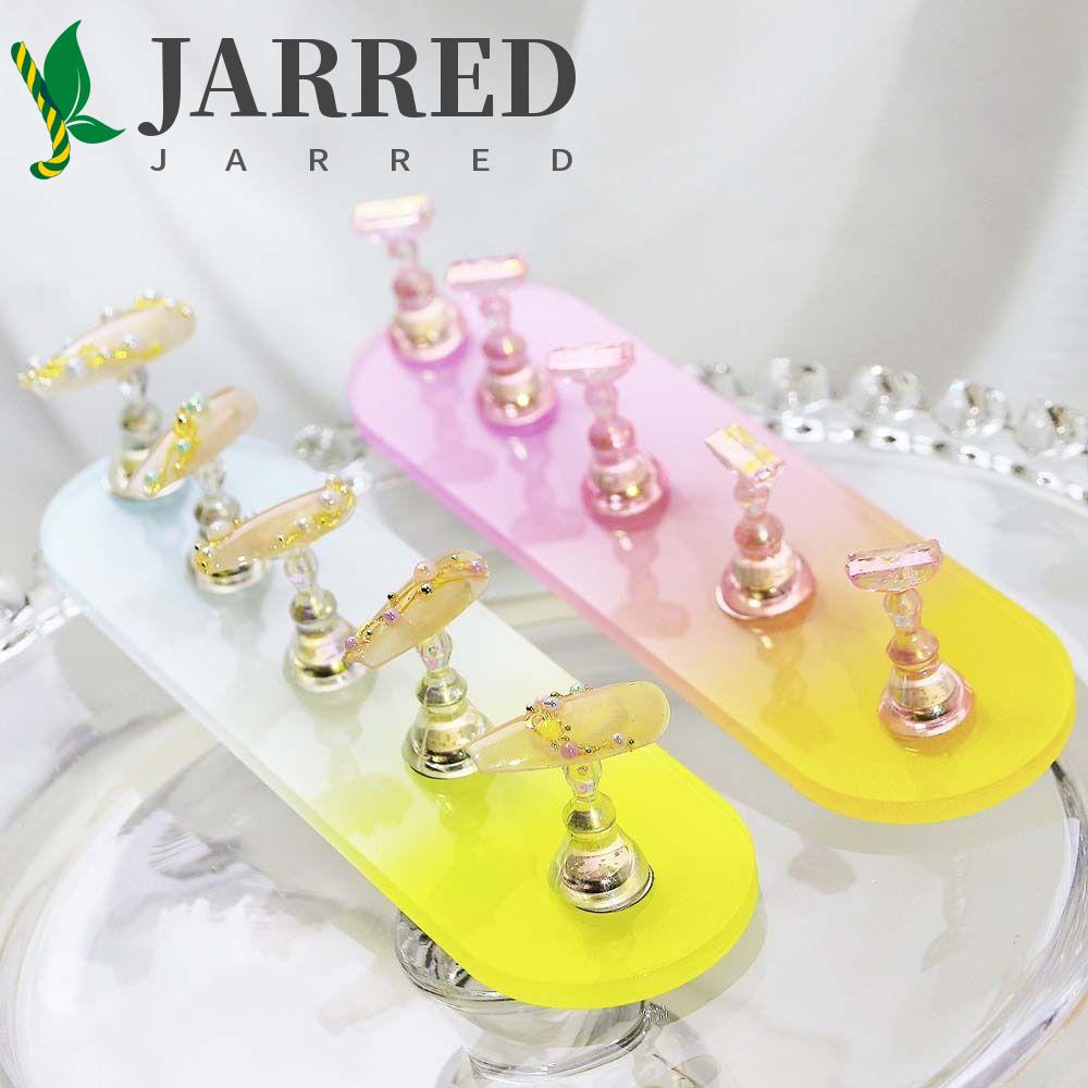 JARRED Giá Đỡ Đầu Móng Tay Giả Màu Gradient Dùng Luyện Tập Làm Móng Nghệ Thuật