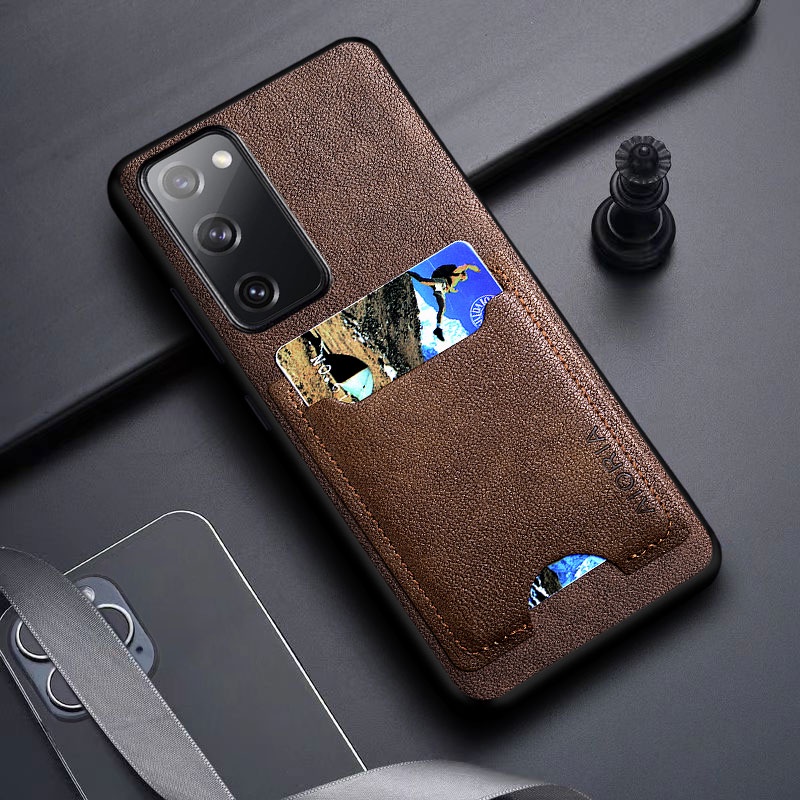 Ốp Điện Thoại Da Pu Có Ngăn Đựng Thẻ Cho Samsung Galaxy s20 fe s20 Ultra Samsung Galaxy s20 Plus s20 fe