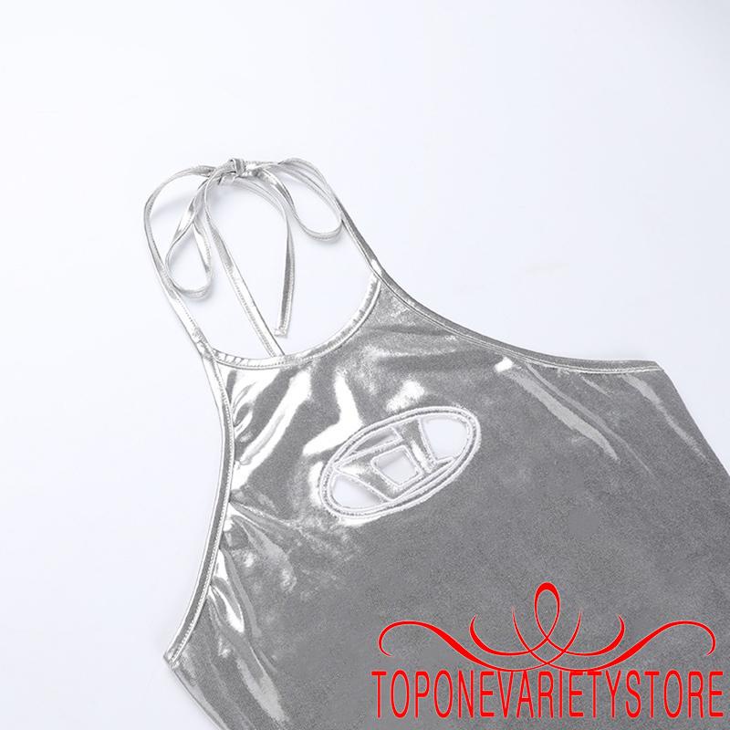 Áo Croptop Không Tay Màu Trơn Thời Trang Cho Nữ