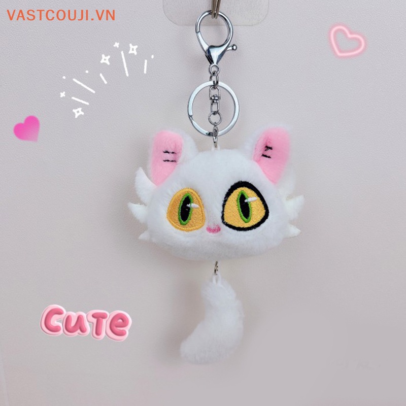 Mèo Nhồi Bông Mềm Mại Dễ Thương Treo Móc Khóa
