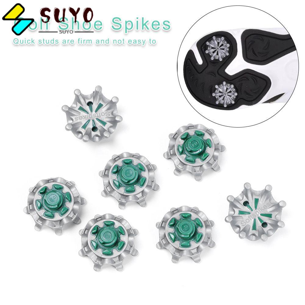 SUYO Set 7 / 14 Đinh Gắn Đế Giày Đánh Golf 3 Màu Thay Thế Nhanh Chóng 1 / 4