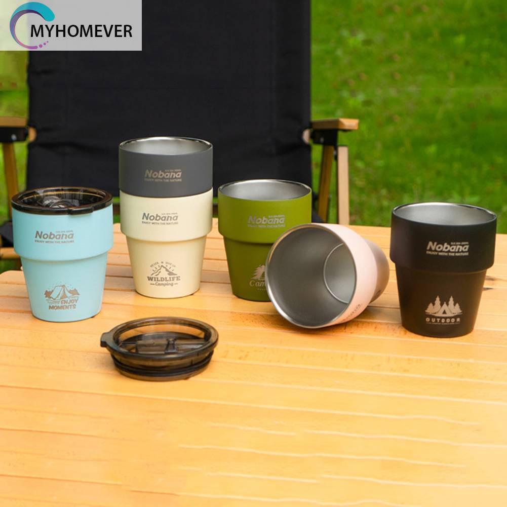 Cốc Uống Nước Cách Nhiệt Bằng Thép Không Gỉ Dung Tích 300ML