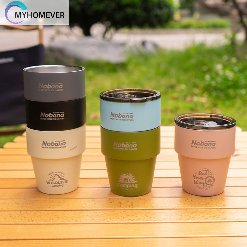 Cốc Uống Nước Cách Nhiệt Bằng Thép Không Gỉ Dung Tích 300ML