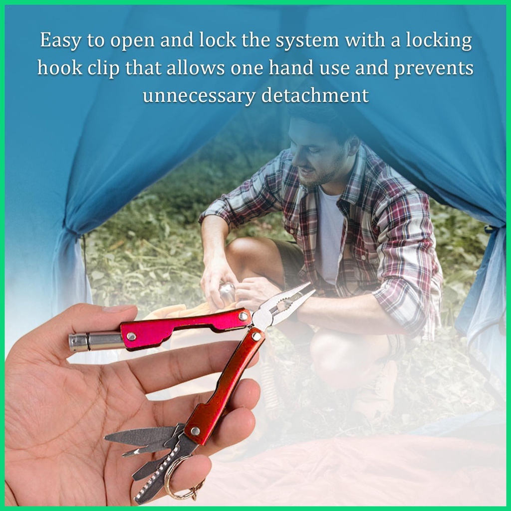 Bộ Kìm Đa Năng Mini Bằng Thép Không Gỉ Có Thể Gấp Gọn Tiện Lợi