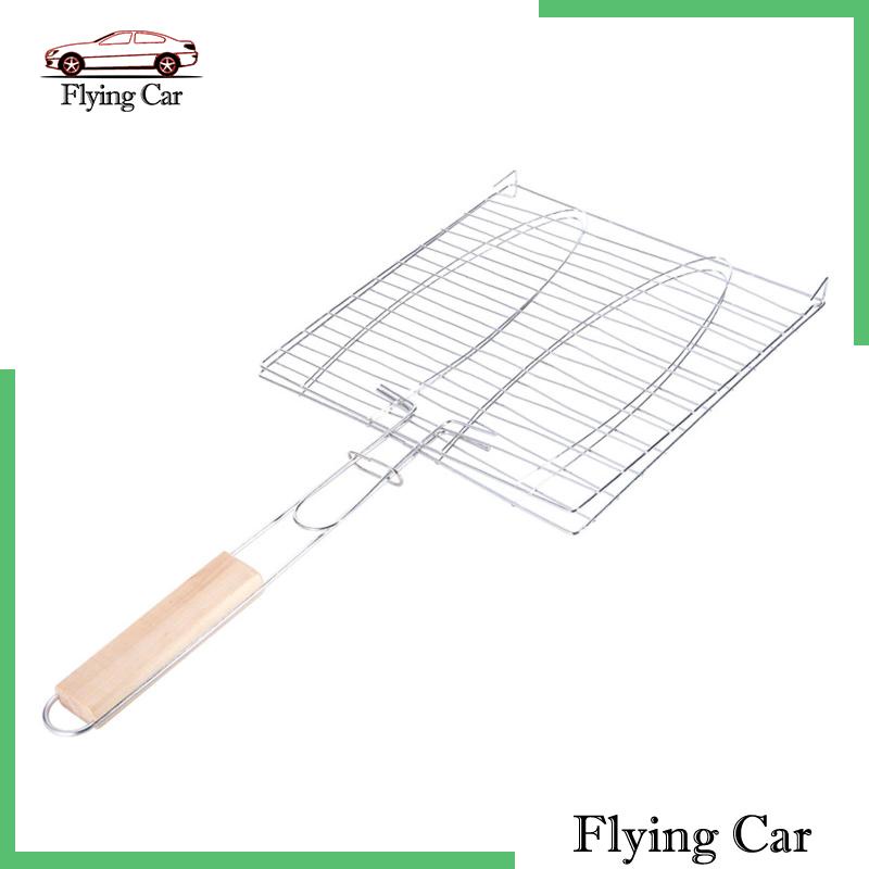 Giỏ Nướng Cá Bằng Kim Loại Có Tay Cầm Tiện Dụng Khi Đi Dã Ngoại