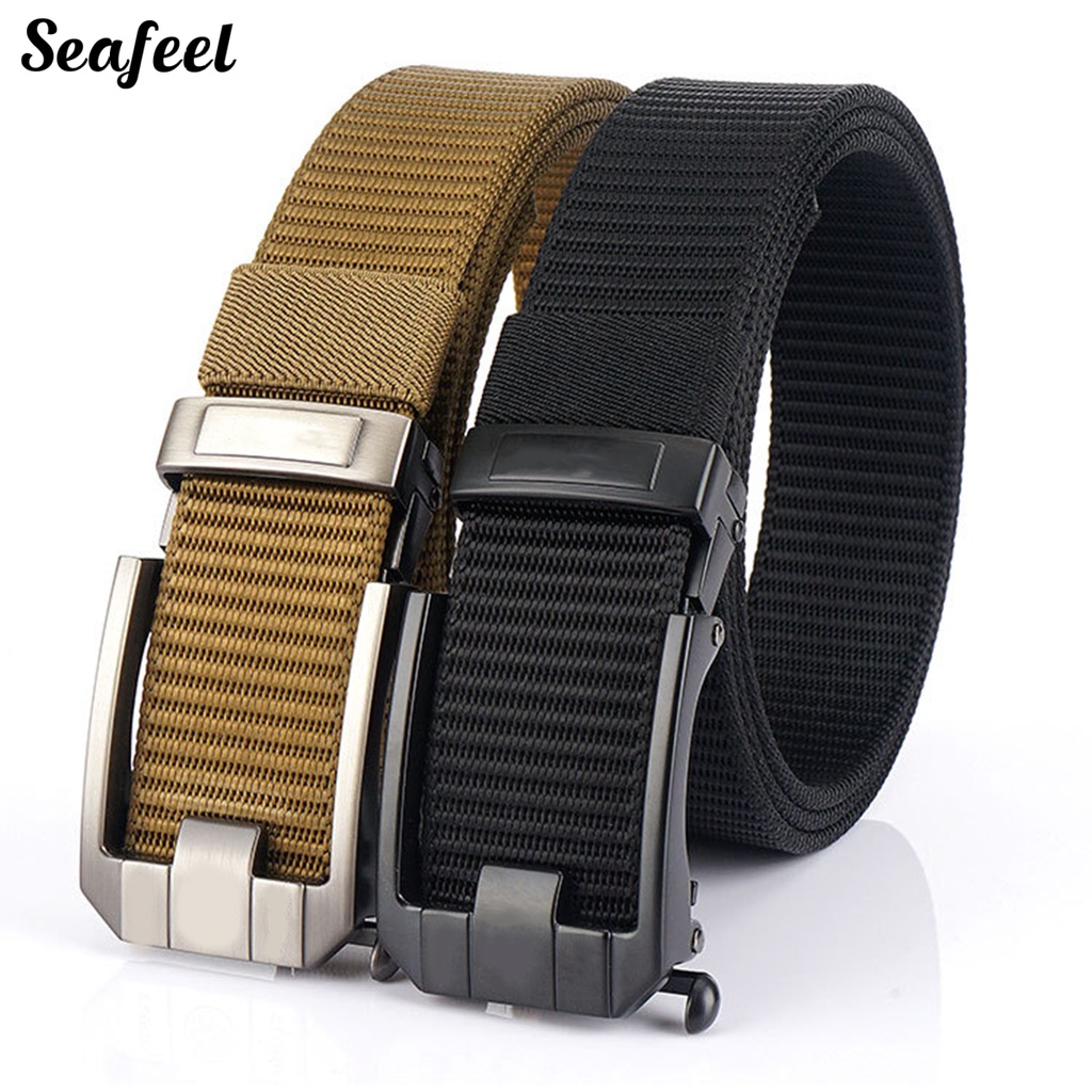 Thắt Lưng Dày Bản Rộng Cài Khóa Tự Động Có Thể Điều Chỉnh Cho Nam