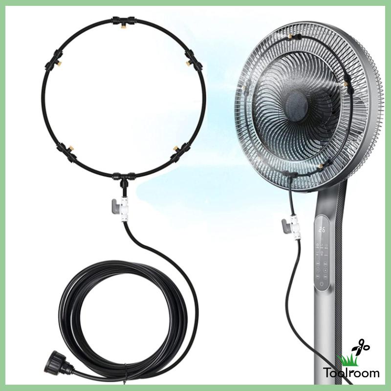 Vòi Phun Sương Làm Mát Ngoài Trời Màu Đen 8M 26FT