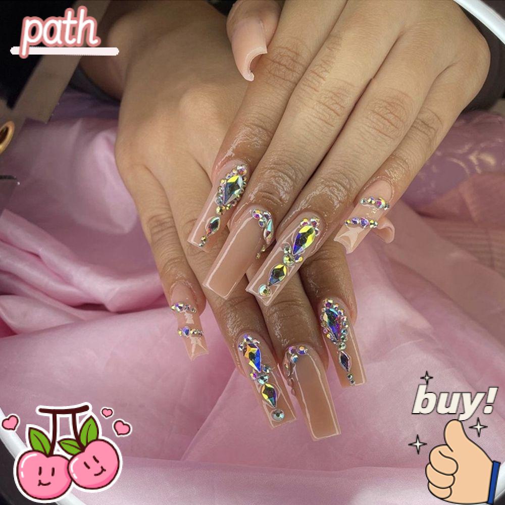 PATH Bộ 24 Móng Tay Giả Che Phủ Toàn Diện Tháo Rời Được