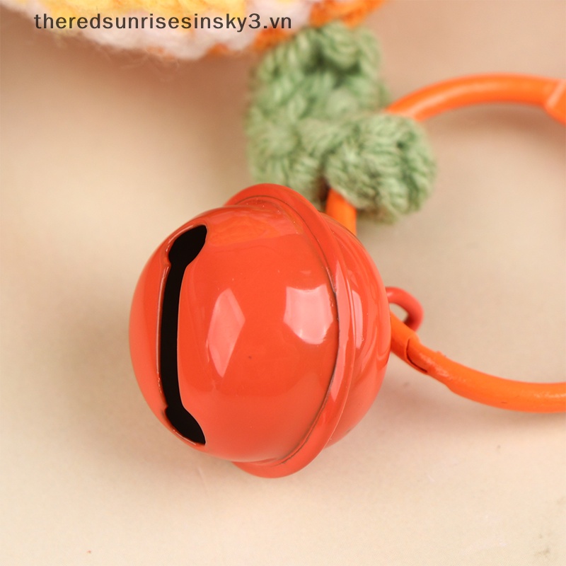 Móc Khóa Hình Hoa Hướng Dương Đan Len Thủ Công Sáng Tạo Lưng