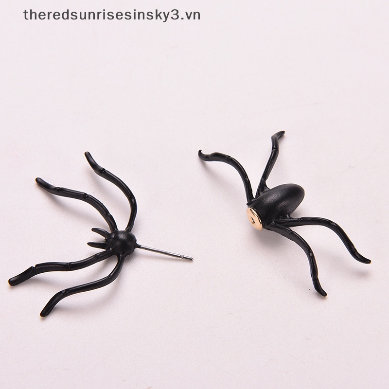 Bông Tai Hình Nhện Đen Thời Trang Cá Tính Cho Nữ
