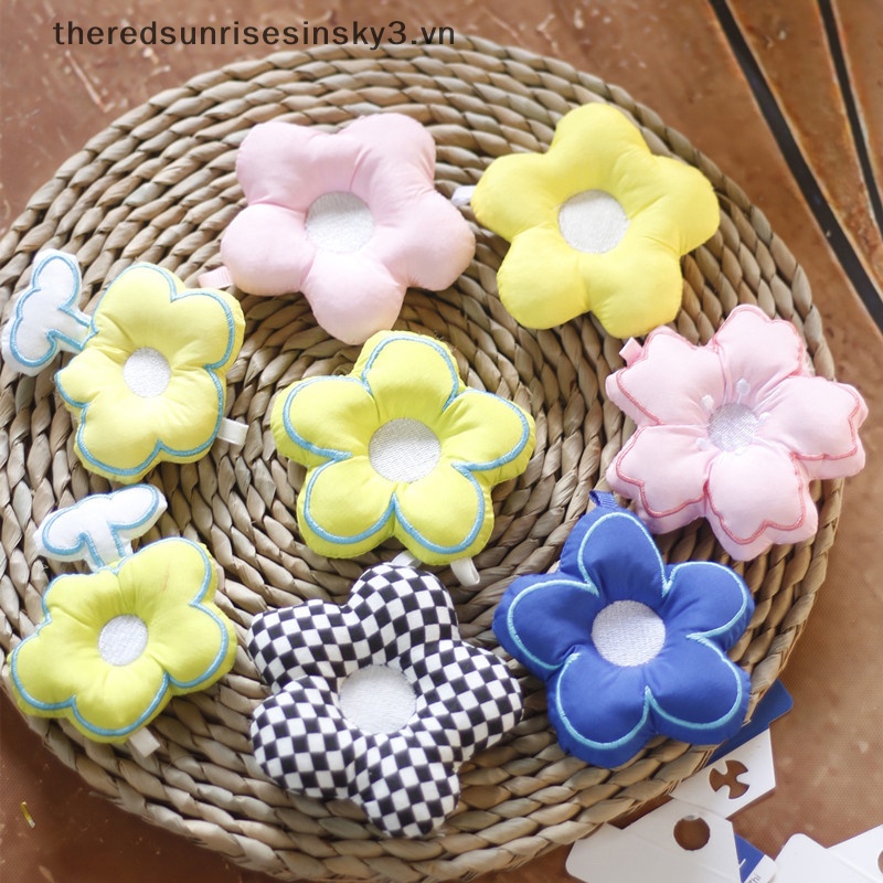 Móc Chìa Khóa / Túi Xách Hình Hoa Nhồi Bông Bằng Vải Dễ Thương DIY