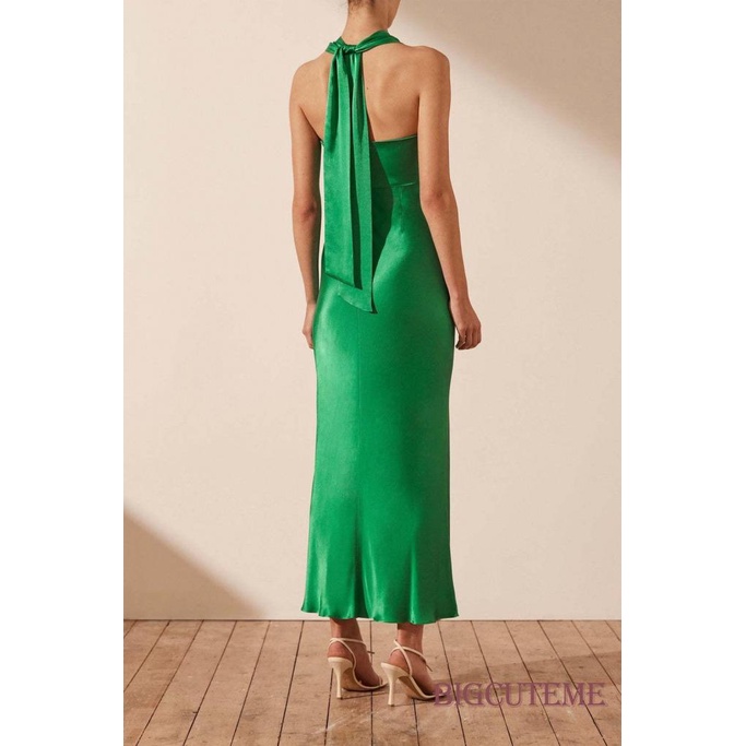 Đầm Dài Không Tay Hở Vai Màu Sắc Thời Trang Dành Cho Nữ