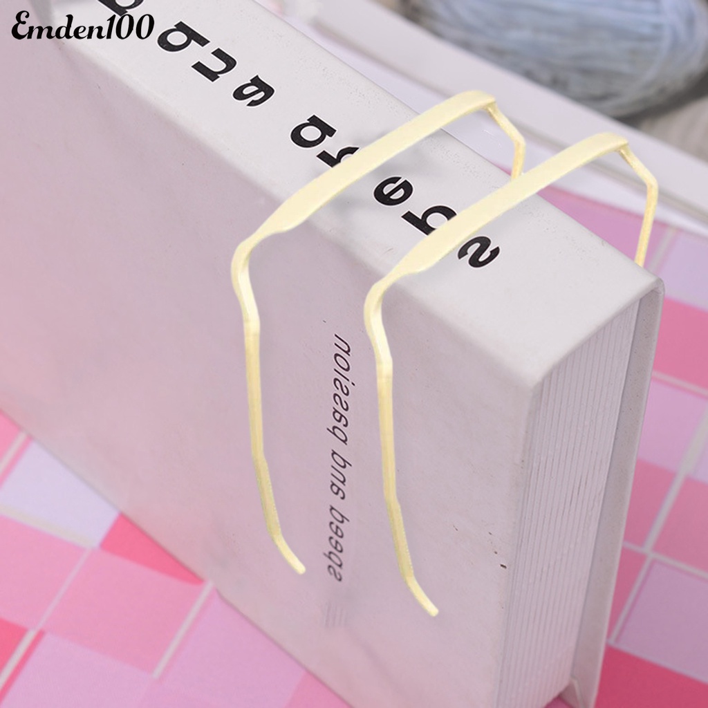 Bộ 2 Băng Đô Cài Tóc Hình Vuông Màu Trơn Không Làm Tổn Thương Tai Chắc Chắn Cố Định Thời Trang