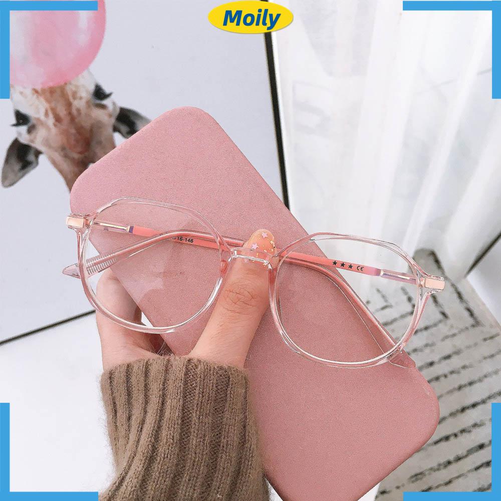 MOILYVN Mắt Kính Gọng Phẳng Siêu Nhẹ Chống Bức Xạ Thời Trang