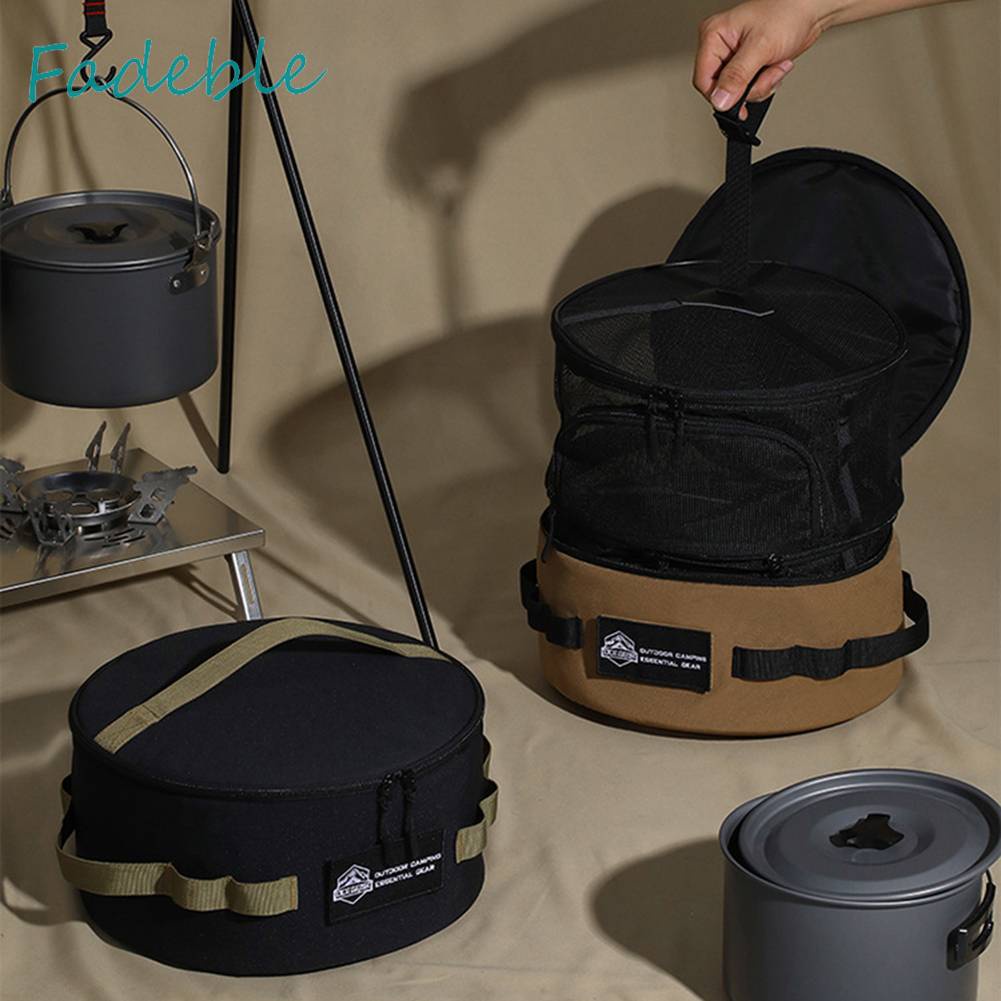 Túi Đựng Dụng Cụ Nấu Ăn Cắm Trại Chống Rơi Vỡ Giá Đỡ