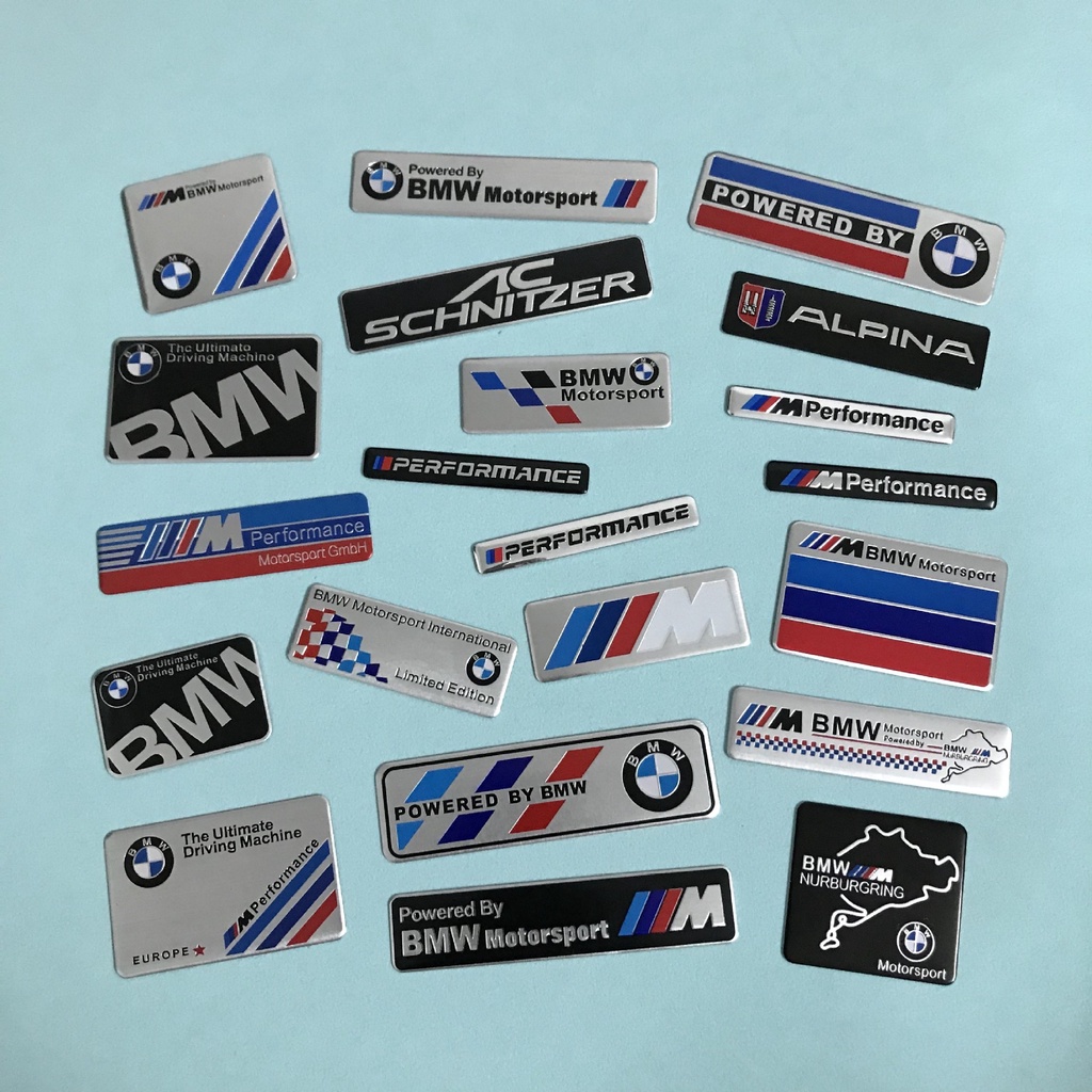 Miếng Dán Trang Trí Thân Xe Hơi BMW M Power M6 M8 E36 E39 E46 E90 E60 F10 F30 F20 G20 G30 E53 E85 E70 E84 F48 F15 G01