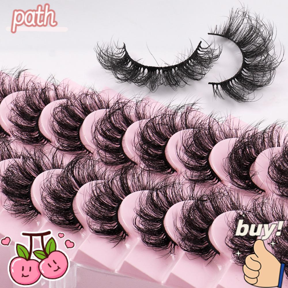 PATH Lông Mi Giả Nhiều Tầng Xoăn Dày Thời Trang Dành Cho Nữ