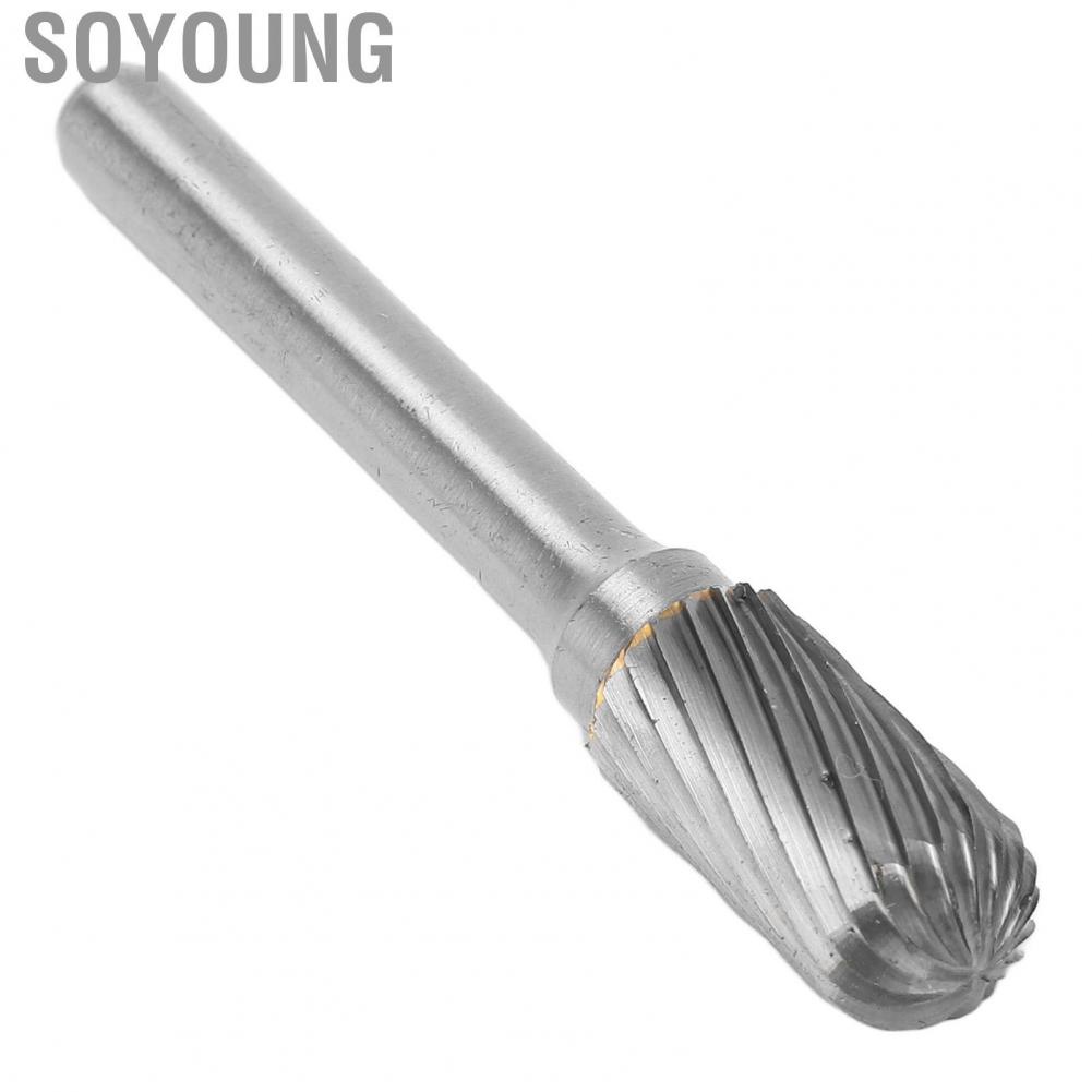 Soyoung Carbide Burr File  Deburring High Efficiency Die Grinder Bit Single Cut for Ship Automobile