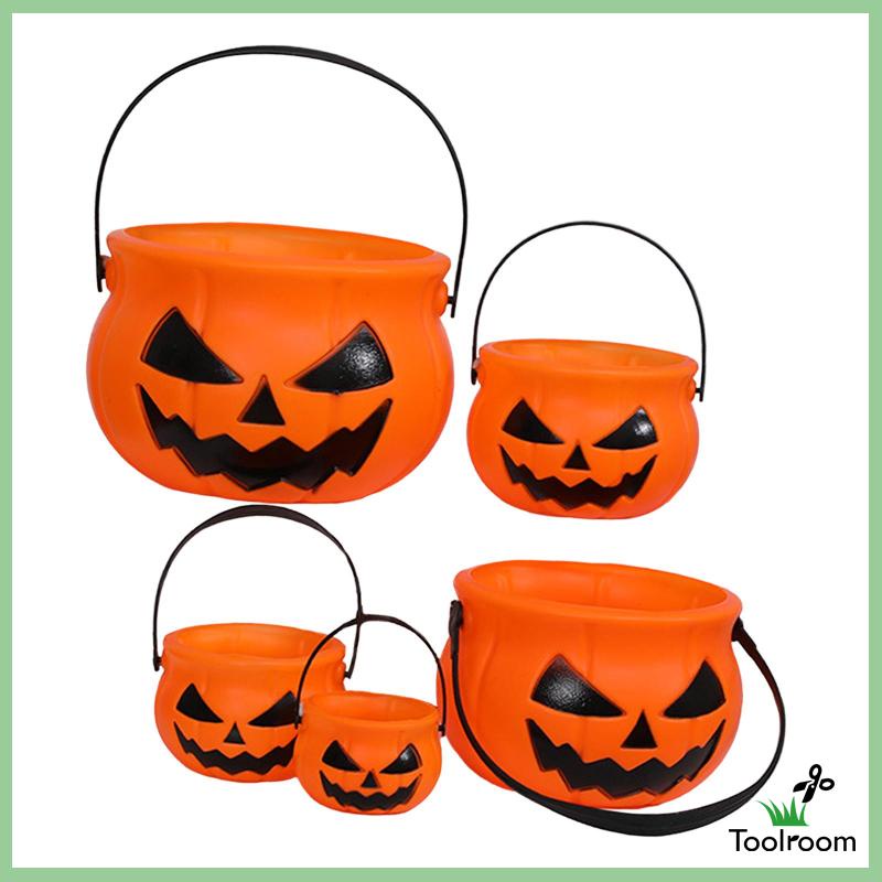 Xô Đựng Kẹo Có Tay Cầm Trang Trí Halloween
