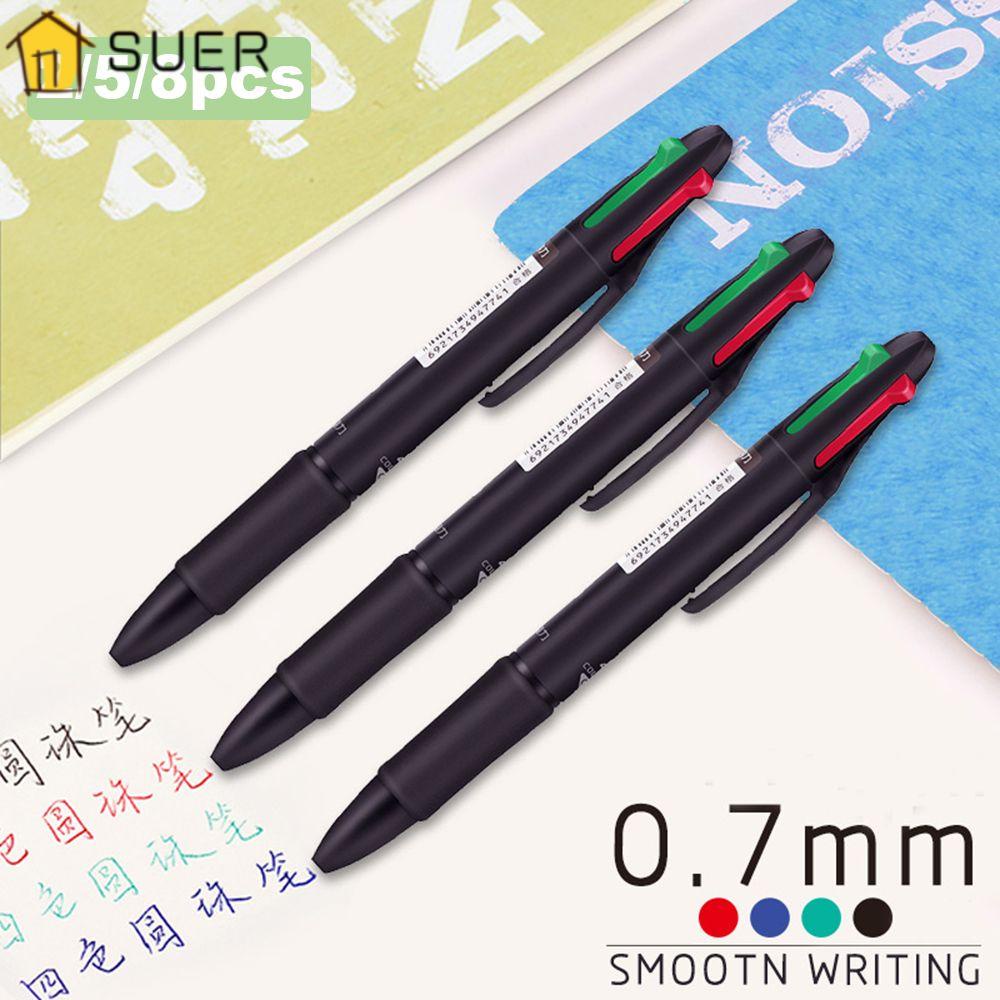 SUENIN 2 / 5 / 8 Bút Bi Nhiều Màu Ngòi 0.7mm