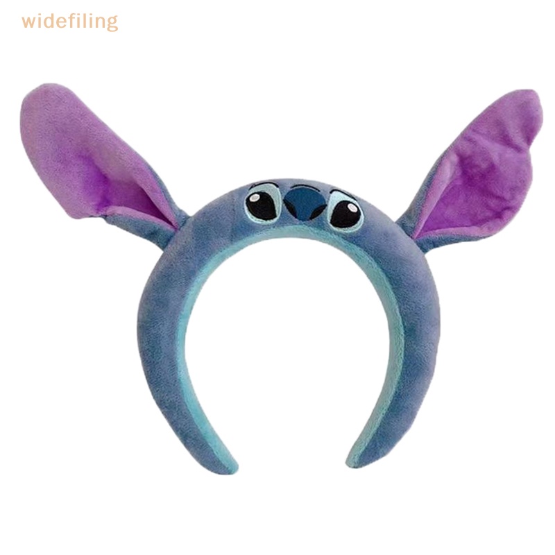 Băng Đô Cài Tóc Hình Hoạt Hình Lilo &amp; stitch Bằng Vải Lông Mềm Mại Cho Nữ