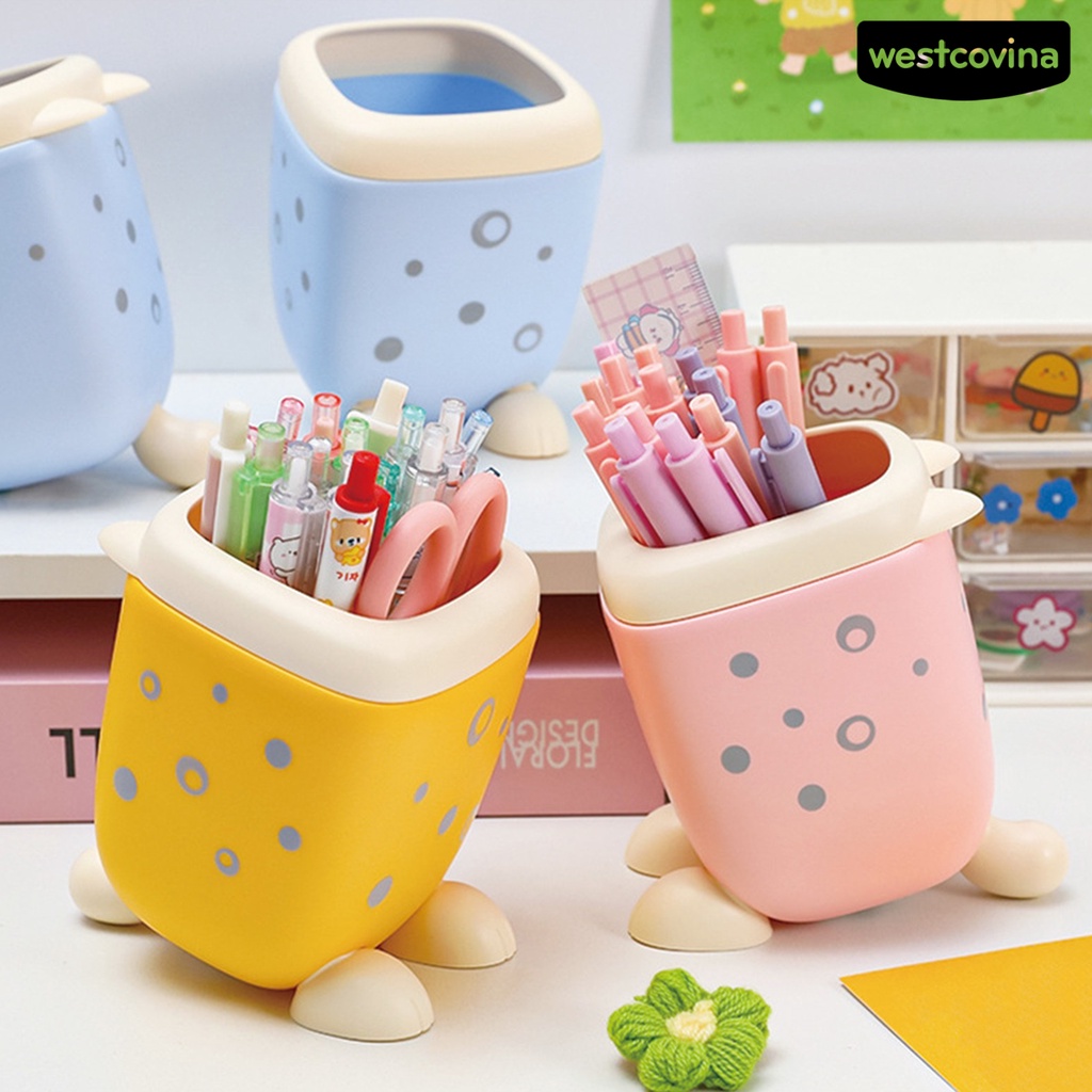 [WSTN] [WSTN]✎Hộp Đựng Bút Họa Tiết Da Báo Hoạt Hình Sức Chứa Lớn Tiết Kiệm Không Gian