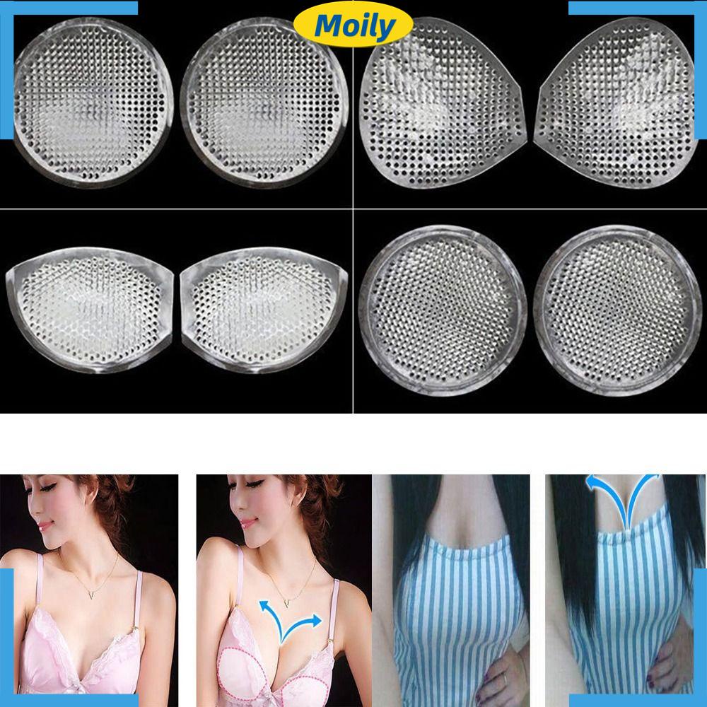MOILYVN Miếng Đệm Nâng Ngực Bằng Silicone Dày Hình Tam Giác Cho Bikini