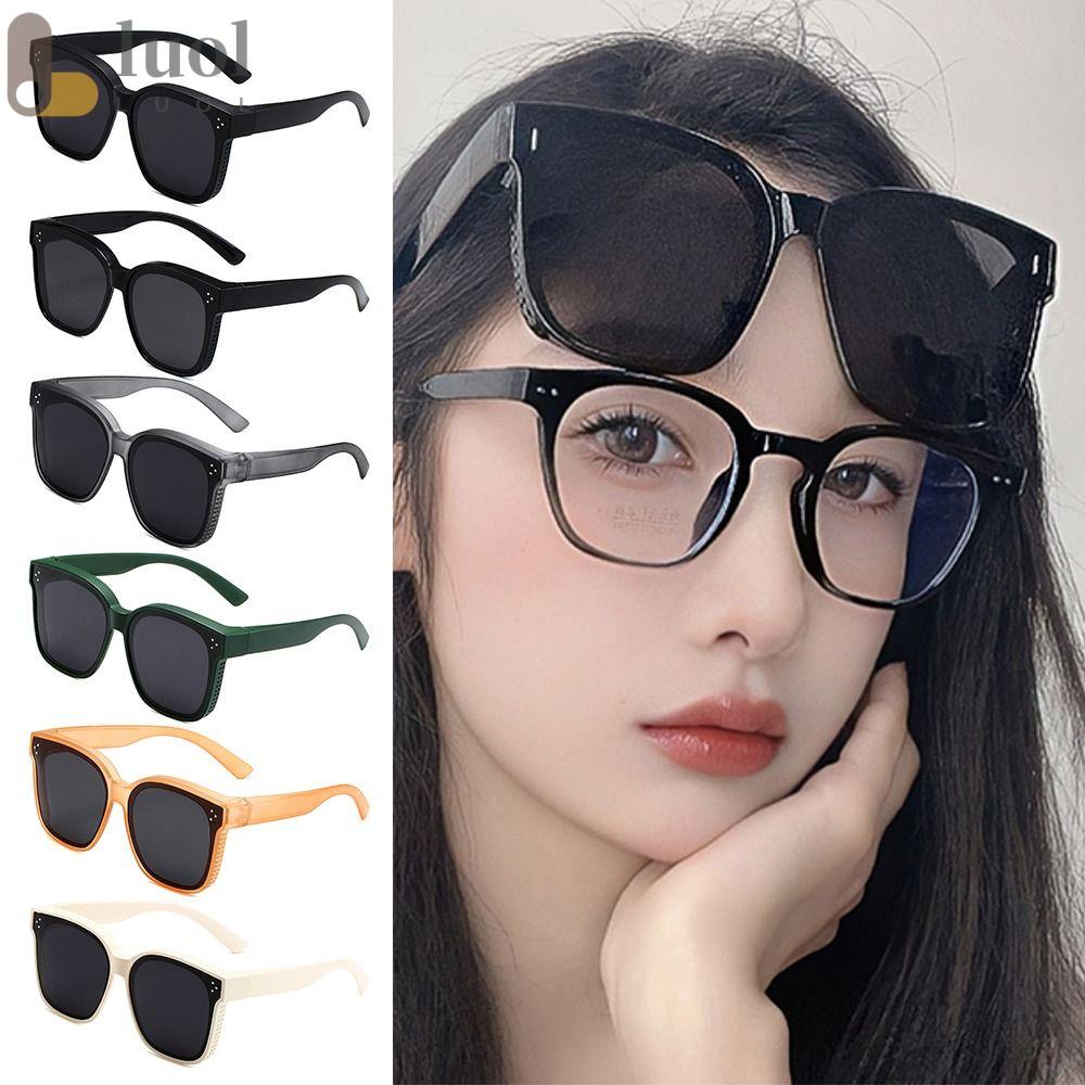 LUOL Kính Chống Nắng Phân Cực Mặt Vuông Thời Trang Cho Nam Và Nữ Y2K UV400