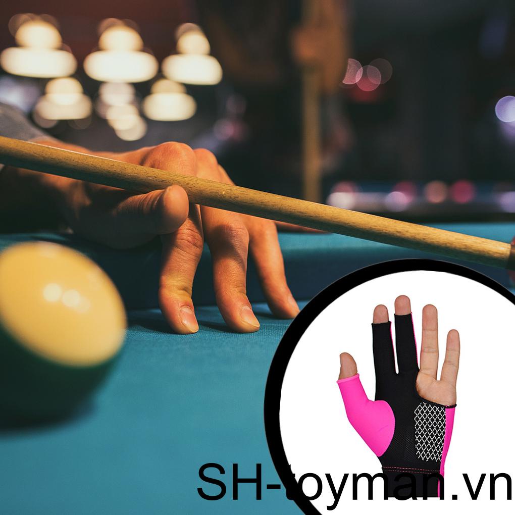 Cặp Găng Tay Ba Ngón Chơi Bida Chất Lượng Cao Tiện Lợi Dễ Sử Dụng