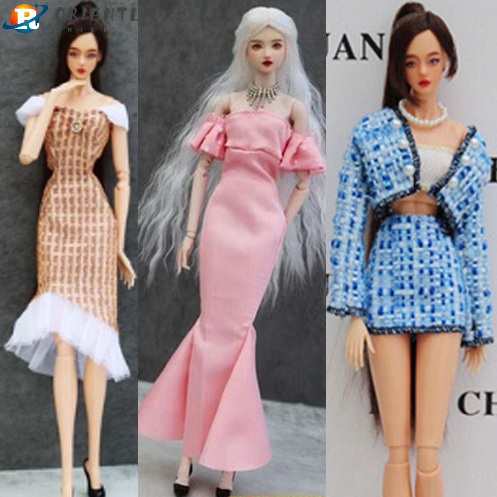 ORIENTLII Đầm Cotton Nhiều Kiểu Dáng Thời Trang Dành Cho Búp Bê 1 / 6 30cm