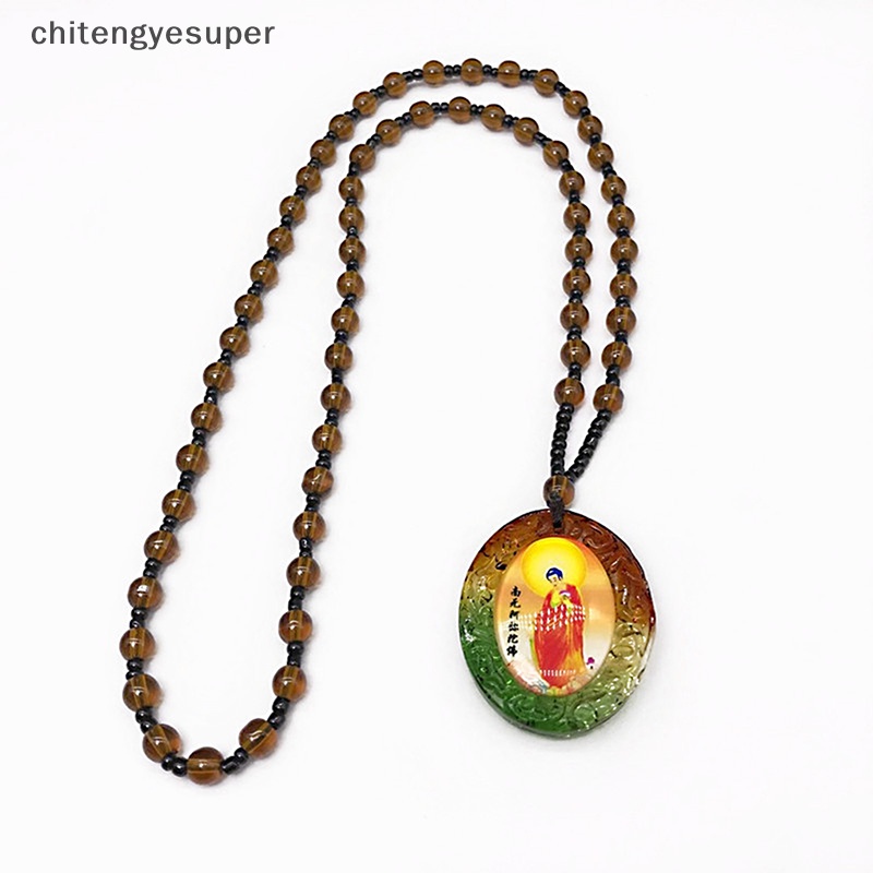 Vòng cổ Mặt Kính Bùa May Mắn Namo Amitabha Cho Nam Nữ