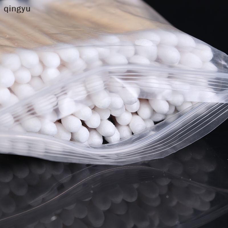 Set 100 Tăm Bông Cotton Hai Đầu Dùng Một Lần Trang Điểm Hàng Ngày