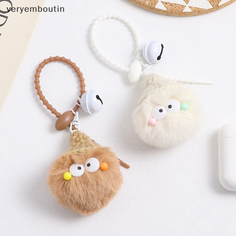 Móc Khóa Quả Cầu Lông Xù Hoạt Hình Dễ Thương Dành Cho Nữ