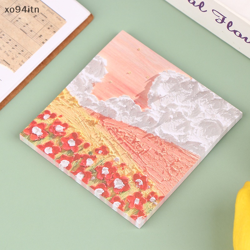 Tn Giấy Ghi Chú Nhỏ Nhắn Tự Làm Không Dính Phong Cách Đồng Quê Tươi Mới