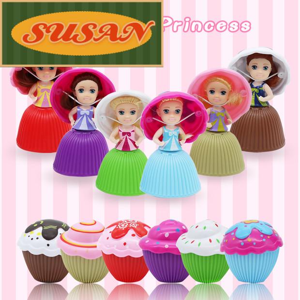 SUSANS Bánh Cupcake Đồ Chơi Mini Kiểu Hoạt Hình Xinh Xắn Cho Bé Gái